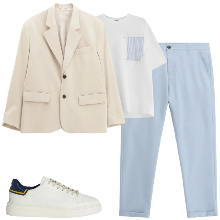 Outfit uomo - Total look #2347073. Stile Urban per Tutti i giorni. Abbinamento con sneakers, giacche, pantaloni, t-shirt.