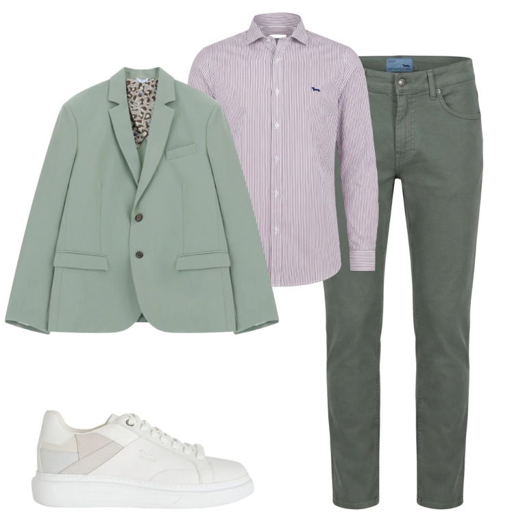 Outfit uomo - City. Stile Trendy per Tutti i giorni. Abbinamento con sneakers, pantaloni, camicie, giacche.