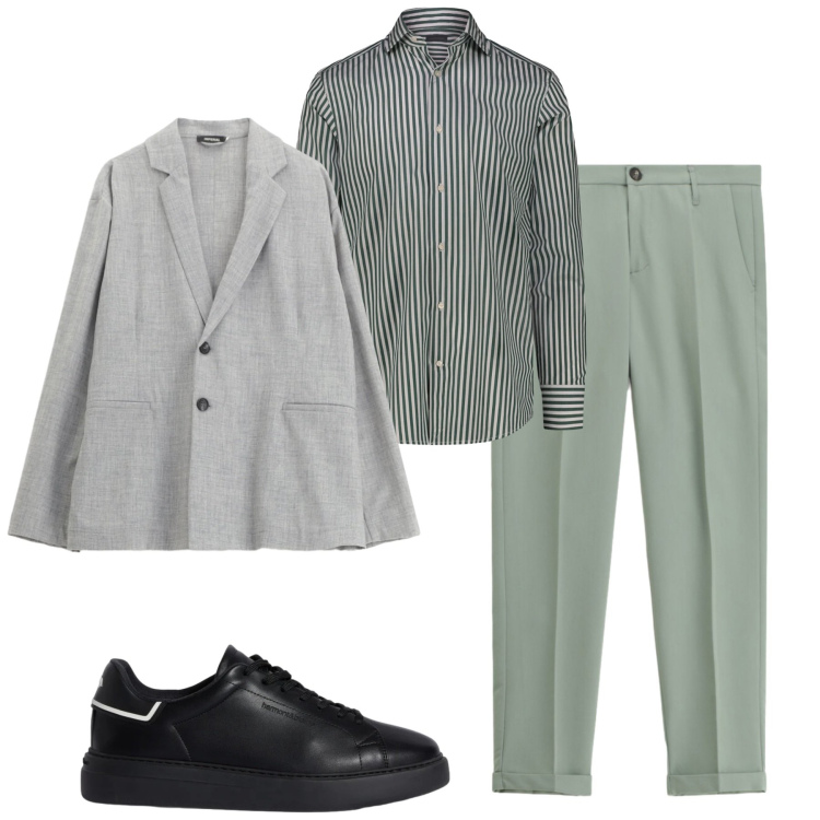 Outfit uomo - Total look #2347095. Stile Trendy per Tutti i giorni. Abbinamento con sneakers, giacche, pantaloni, camicie.
