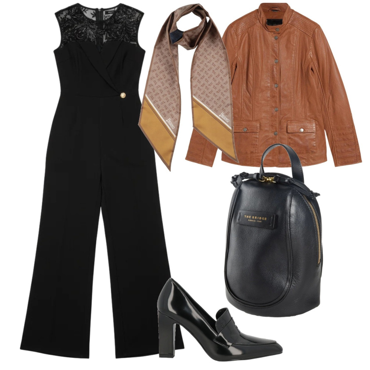 Outfit donna - Con la tuta. per Tutti i giorni. Abbinamento con sciarpe, zaini, mocassini, blazer, tute.