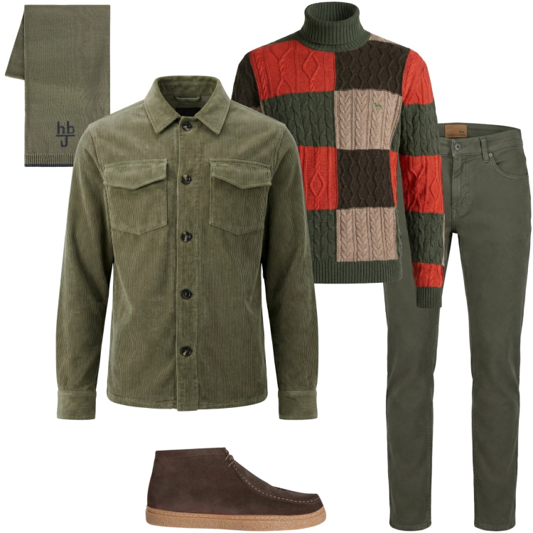 Outfit uomo - Harmont & Blaine. Stile Urban per Tutti i giorni. Abbinamento con stivali e stivaletti, pantaloni, maglieria, cappotti, sciarpe.