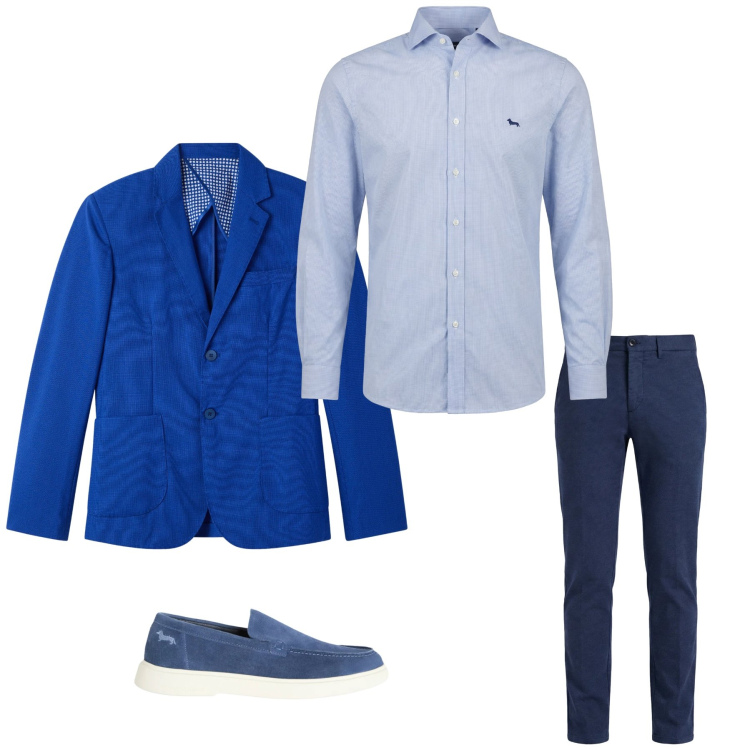 Outfit uomo - Total look #2347731. Stile Casual per Tutti i giorni. Abbinamento con camicie, pantaloni chino, sneakers, giacche.