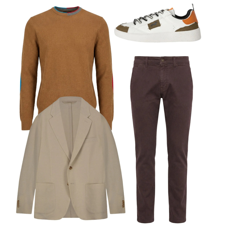 Outfit uomo - Total look #2347759. Stile Casual per Tutti i giorni. Abbinamento con sneakers, pantaloni, maglieria, giacche.