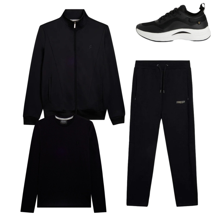 Outfit uomo - Total look #2347830. Stile Urban per Tutti i giorni. Abbinamento con sneakers, bomber, pantaloni, t-shirt.