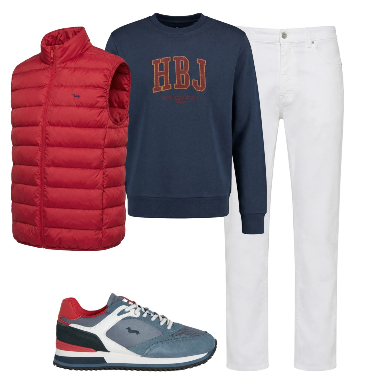 Outfit uomo - Total look #2347891. Stile Urban per Tutti i giorni. Abbinamento con sneakers, felpe, pantaloni, piumini.