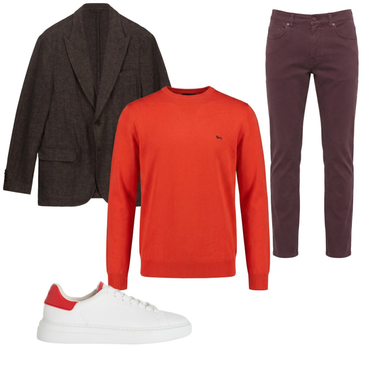 Outfit uomo - Total look #2348031. Stile Casual per Tutti i giorni. Abbinamento con pantaloni, sneakers, pullovers, giacche.