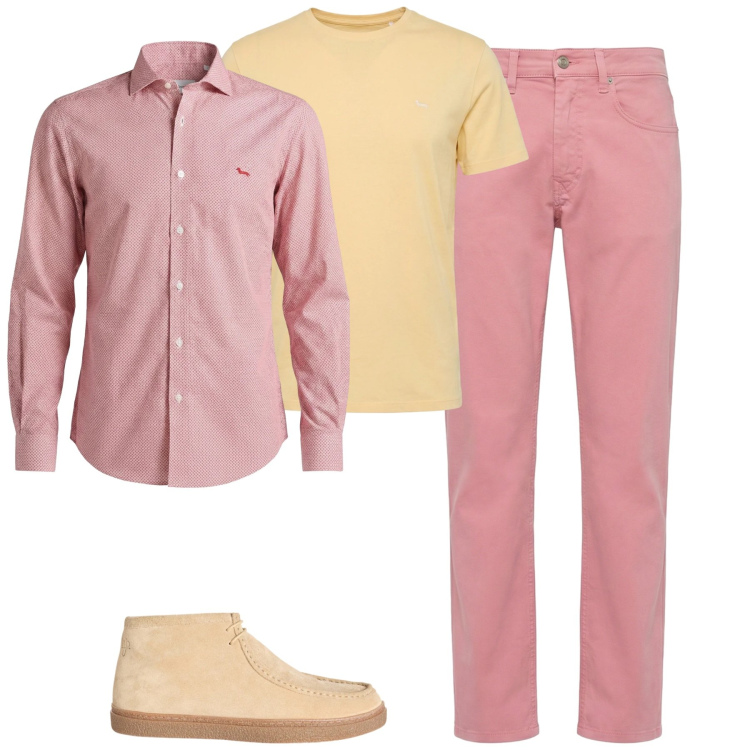 Outfit uomo - Total look #2348057. Stile Urban per Tutti i giorni. Abbinamento con stivali e stivaletti, t-shirt, pantaloni, camicie.