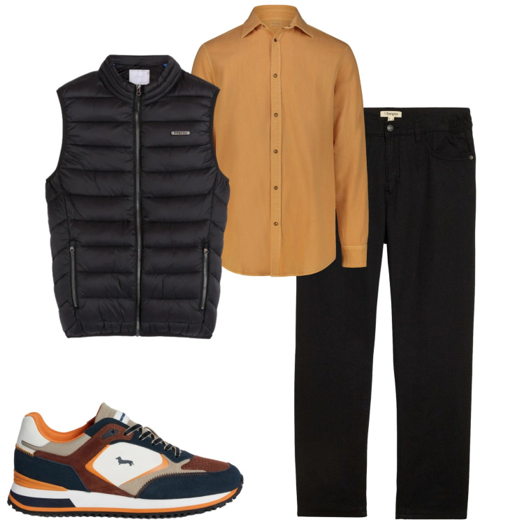 Outfit uomo - Total look #2348125. Stile Urban per Tutti i giorni. Abbinamento con pantaloni, sneakers, piumini, camicie.