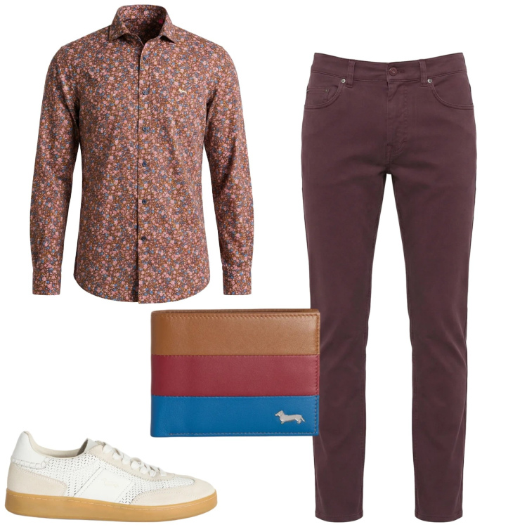 Outfit uomo - Total look #2348128. Stile Urban per Tutti i giorni. Abbinamento con portafogli, sneakers, pantaloni, camicie.
