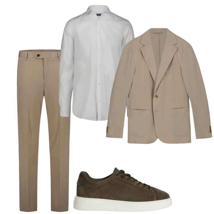 Outfit uomo - Total look #2348149. Stile Urban per Tutti i giorni. Abbinamento con sneakers, giacche, camicie, pantaloni.
