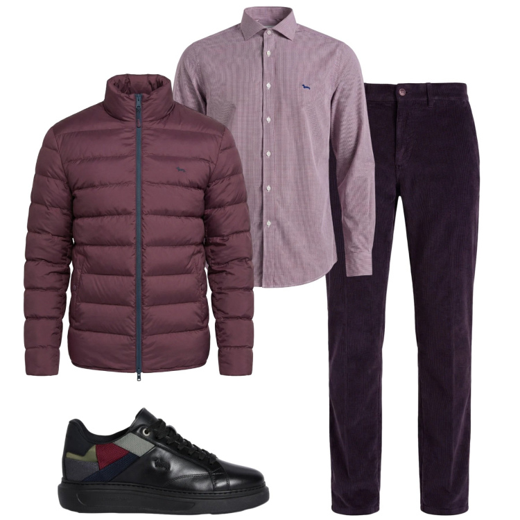 Outfit uomo - Total look #2348157. Stile Urban per Tutti i giorni. Abbinamento con sneakers, pantaloni chino, camicie, bomber.