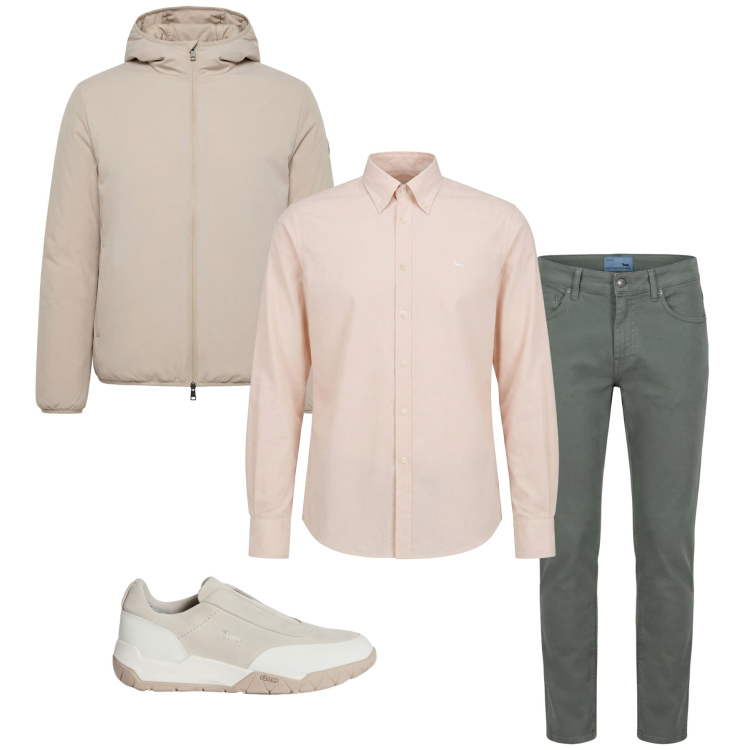 Outfit uomo - Total look #2348204. Stile Casual per Tutti i giorni. Abbinamento con pantaloni, camicie, bomber, sneakers.