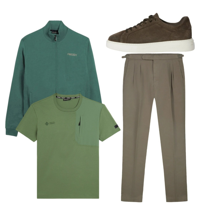 Outfit uomo - City. Stile Casual per Tutti i giorni. Abbinamento con sneakers, felpe, t-shirt, pantaloni.