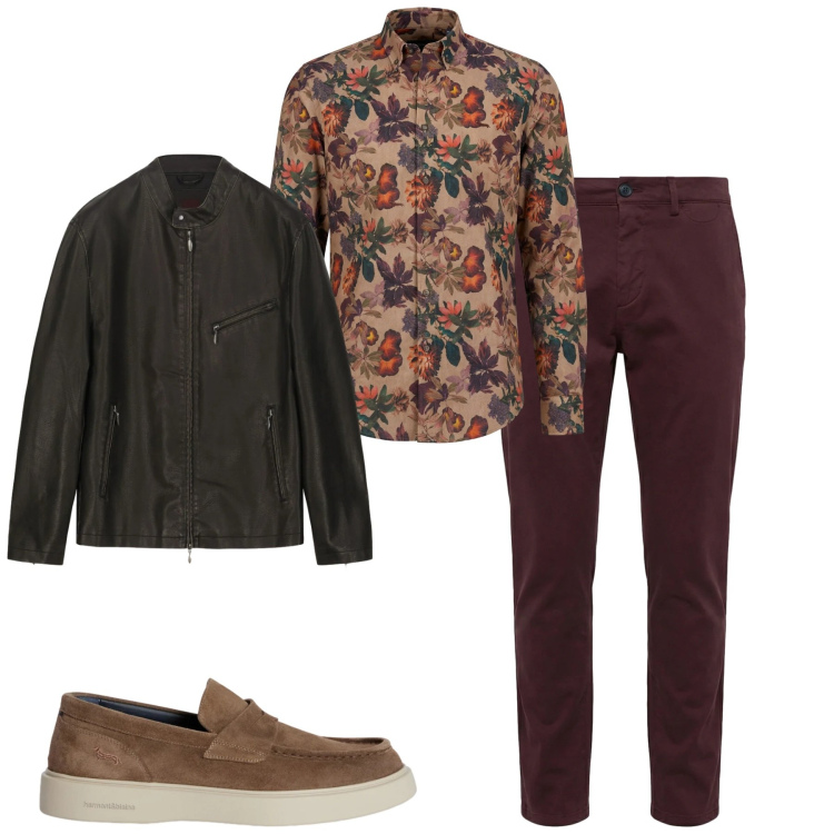 Outfit uomo - Total look #2348430. Stile Urban per Tutti i giorni. Abbinamento con scarpe stringate, pantaloni chino, camicie, giacche.