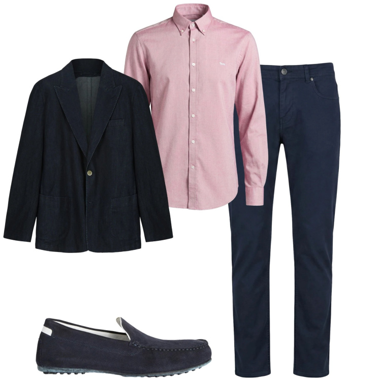 Outfit uomo - Total look #2348431. Stile Urban per Tutti i giorni. Abbinamento con scarpe stringate, pantaloni, camicie, giacche.