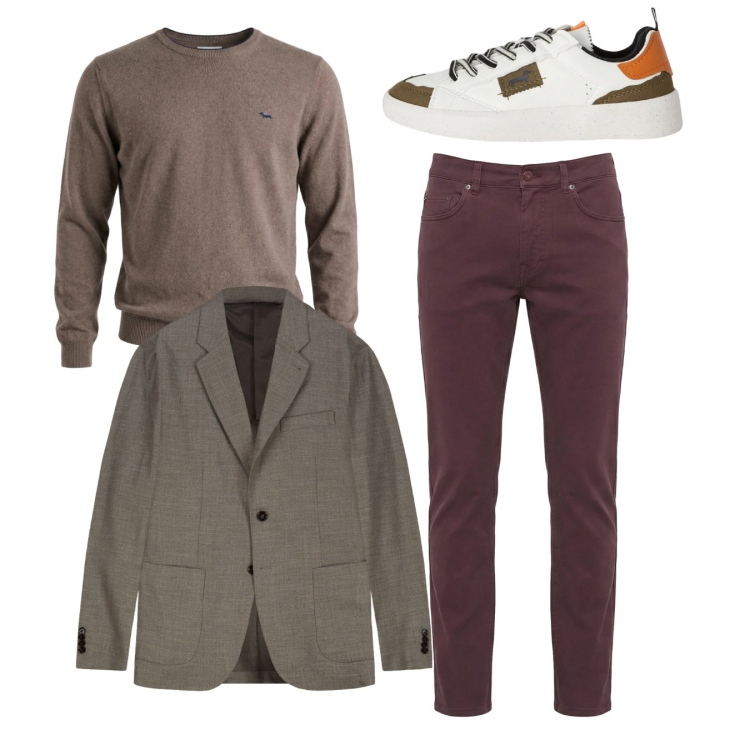 Outfit uomo - Total look #2348432. Stile Casual per Tutti i giorni. Abbinamento con sneakers, pullovers, pantaloni, giacche.