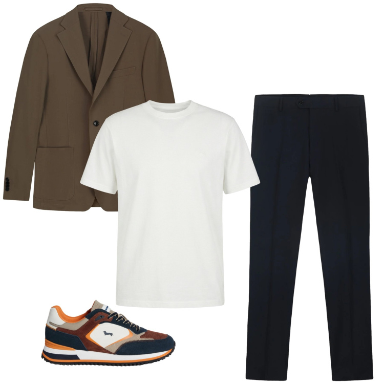 Outfit uomo - Total look #2348708. Stile Casual per Tutti i giorni. Abbinamento con sneakers, t-shirt, giacche, pantaloni.