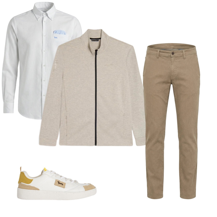 Outfit uomo - Total look #2348714. Stile Trendy per Tutti i giorni. Abbinamento con sneakers, pantaloni, camicie, felpe.