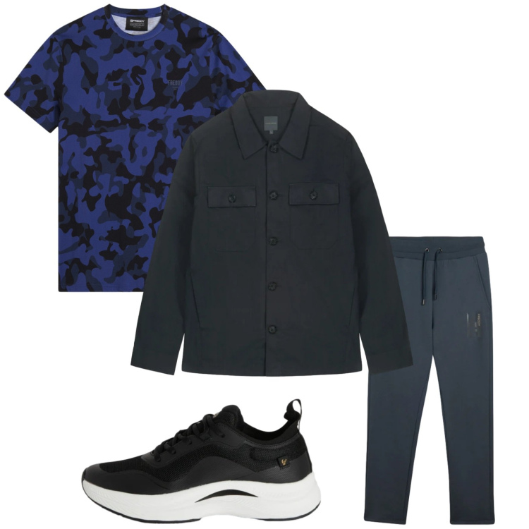 Outfit uomo - Casual. Stile Casual per Tutti i giorni. Abbinamento con sneakers, pantaloni, t-shirt, cappotti.