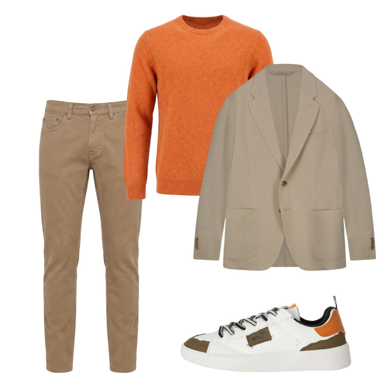 Outfit uomo - Febbraio. Stile Casual per Tutti i giorni. Abbinamento con sneakers, pantaloni, pullovers, giacche.
