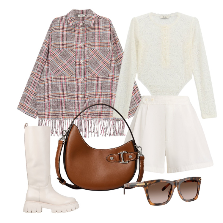 Outfit donna - Marzo. Stile Urban per Tutti i giorni. Abbinamento con stivali, camicie, body, borse a tracolla, occhiali da sole, gonne lunghe.