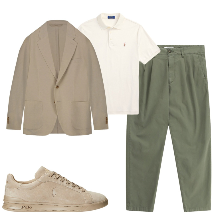 Outfit uomo - Il blazer leggero. Stile Urban per Tutti i giorni. Abbinamento con pantaloni, sneakers, polo, giacche.