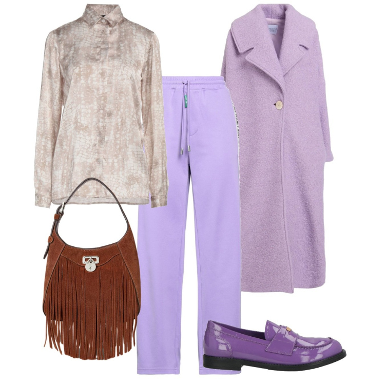 Outfit donna - Gorpcore Metropolitano - @cindyart. Stile Urban per Tutti i giorni. Abbinamento con camicie, pantaloni sportivi, mocassini, cappotti, borse a tracolla.