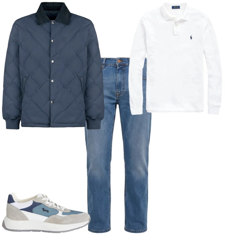 Outfit uomo - Trendy ogni giorno. Stile Trendy per Tutti i giorni. Abbinamento con sneakers, jeans, giacche, polo.