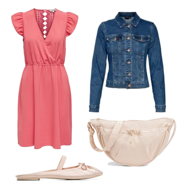 Outfit mujer - Casual look. Estilo Casual para Todos los días. Combinación con blazers, bailarinas, riñoneras, vestidos cortos.