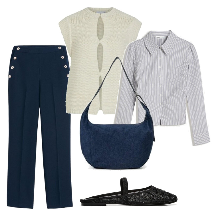 Outfit mujer - Urban look. Estilo Urban para Todos los días. Combinación con camisas, chalecos, pantalones, bandoleras, bailarinas.