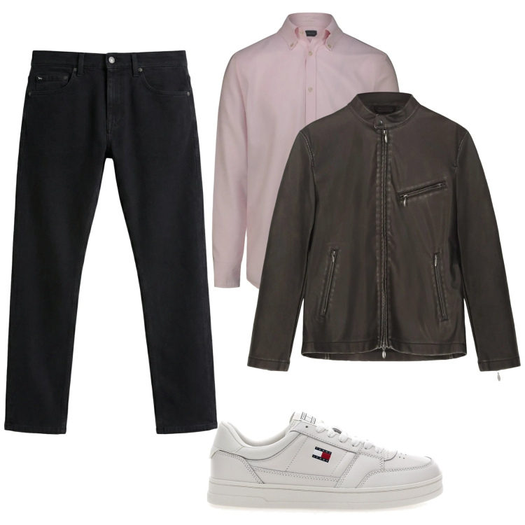 Outfit uomo - Giacca leggera. Stile Casual per Tutti i giorni. Abbinamento con jeans, giacche, camicie, sneakers.