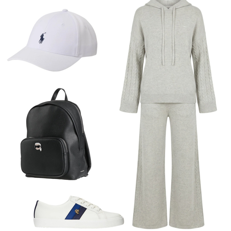 Outfit donna - Total look #2351650. Stile Sporty chic per Sport. Abbinamento con zaini, tute, sneakers, cappelli con visiera.