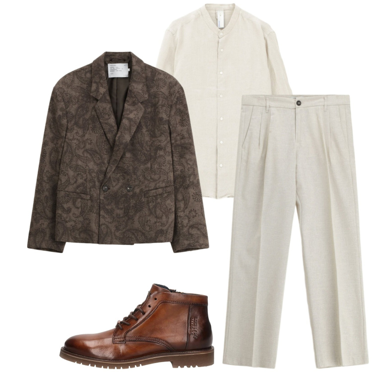 Outfit uomo - Total look #2352828. Stile Business/Elegante per Serata speciale. Abbinamento con giacche, pantaloni, camicie, stivali e stivaletti.