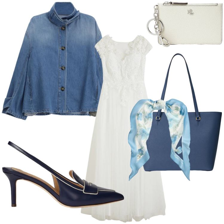 Outfit donna - Il maxi vestito. Stile Minimal per Tutti i giorni. Abbinamento con vestiti, blazer, borse tote, décolleté, portafogli, foulard.