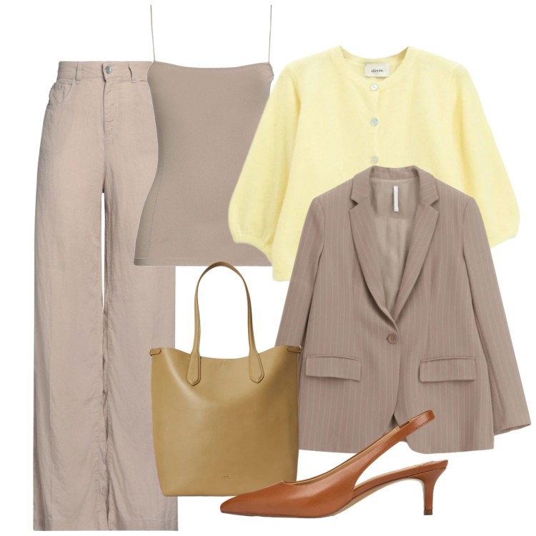 Outfit donna - Il potere dei colori pastello - Focus Do. Stile Bon Ton per Tutti i giorni. Abbinamento con jeans, top, blazer, cardigans, borse tote, décolleté.