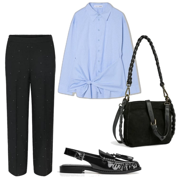 Outfit mujer - Urban style. Estilo Urban para Todos los días. Combinación con camisas, pantalones, bandoleras, mocasines.