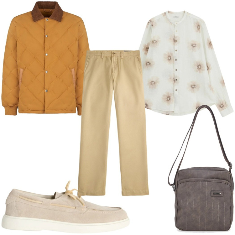 Outfit uomo - Total look #2354539. Stile Casual per Tutti i giorni. Abbinamento con scarpe stringate, camicie, giacche, pantaloni, portafogli.