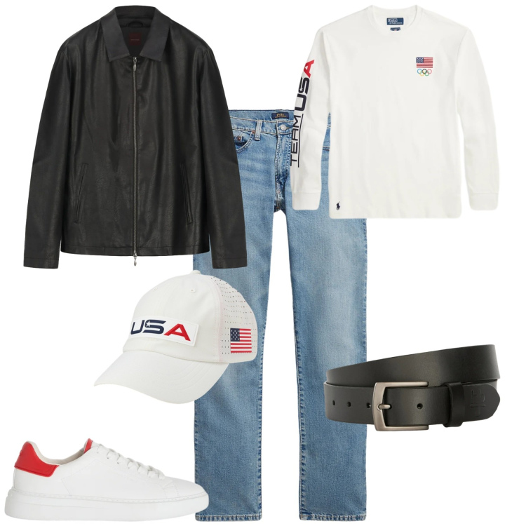 Outfit uomo - Urban ogni giorno. Stile Urban per Tutti i giorni. Abbinamento con sneakers, cinture, jeans, cappelli con visiera, t-shirt, giacche.