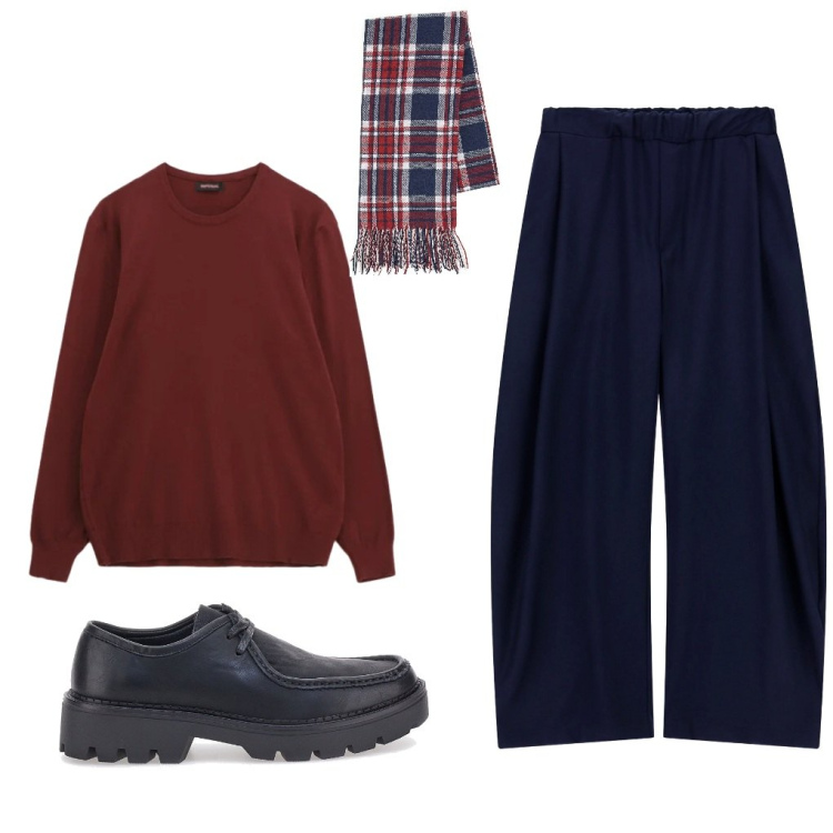 Outfit uomo - Pippo: il comodo.. Stile Urban per Tutti i giorni. Abbinamento con pantaloni, maglieria, sciarpe, scarpe stringate.