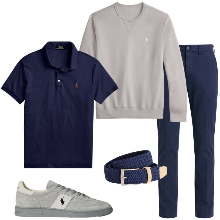 Outfit uomo - Sneakers chiare. Stile Casual per Tutti i giorni. Abbinamento con cinture, pantaloni chino, polo, sneakers, felpe.