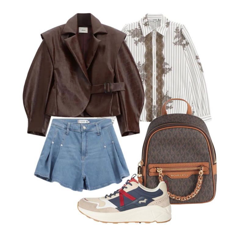 Outfit donna - Marzo. Stile Urban per Tutti i giorni. Abbinamento con zaini, sneakers, blazer, shorts, camicie.