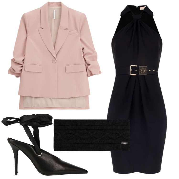 Outfit donna - Total look #2356097. Stile Chic per Serata fuori. Abbinamento con décolleté, blazer, fasce per capelli, vestiti a tubino.