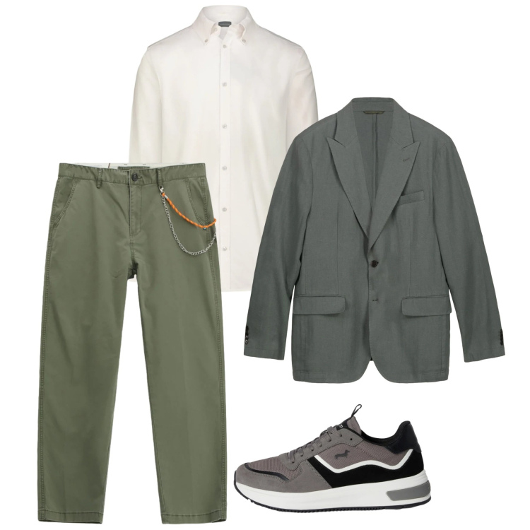 Outfit uomo - Curato. Stile Casual per Tutti i giorni. Abbinamento con sneakers, pantaloni, giacche, camicie.