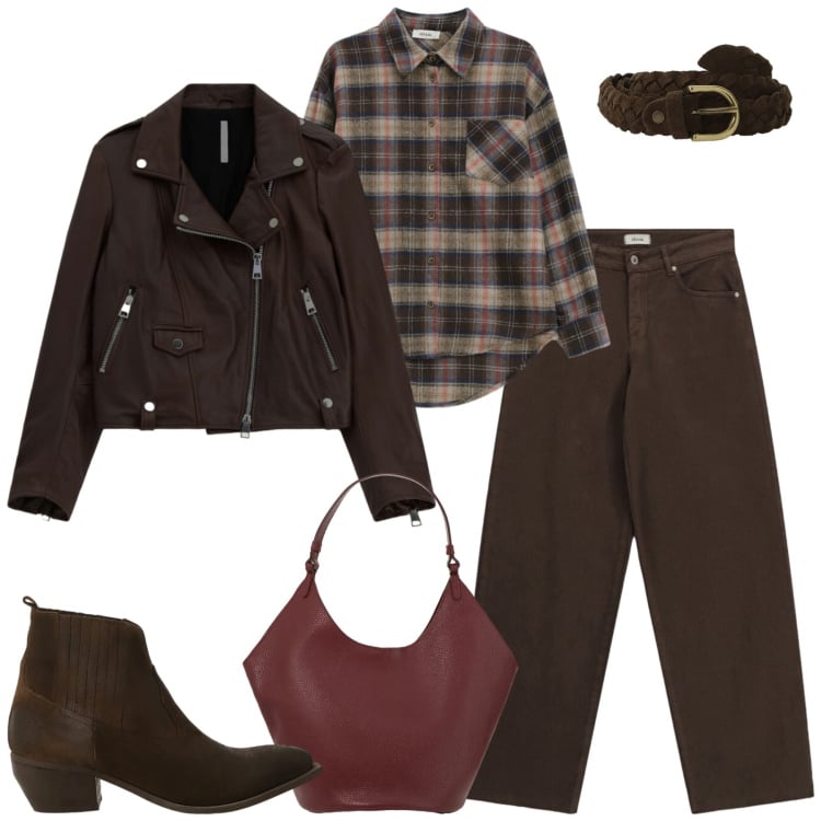 Outfit donna - Brownies. Stile Casual per Tutti i giorni. Abbinamento con giacche, stivaletti, borse a spalla, jeans, camicie, cinture.