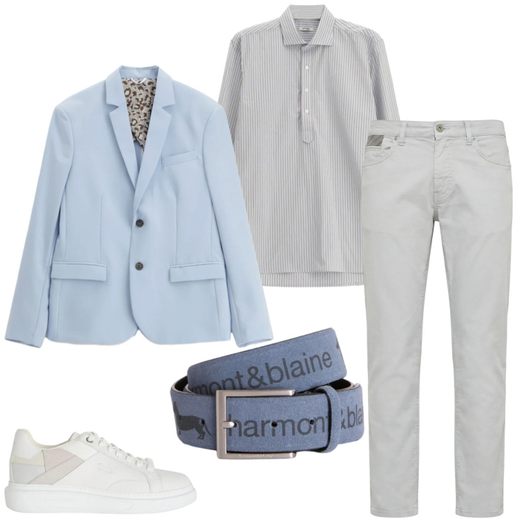 Outfit uomo - Total look #2356941. Stile Business/Elegante per Serata speciale. Abbinamento con sneakers, cinture, pantaloni, giacche, camicie.