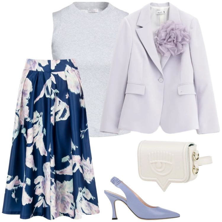 Outfit donna - Top semplice. per Cerimonia. Abbinamento con marsupi, décolleté, top, blazer, gonne longuette.