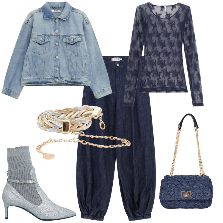 Outfit donna - Serata evento speciale. Stile Glamour per Serata fuori. Abbinamento con stivaletti, bluse, jeans, blazer, borse a spalla, cinture.