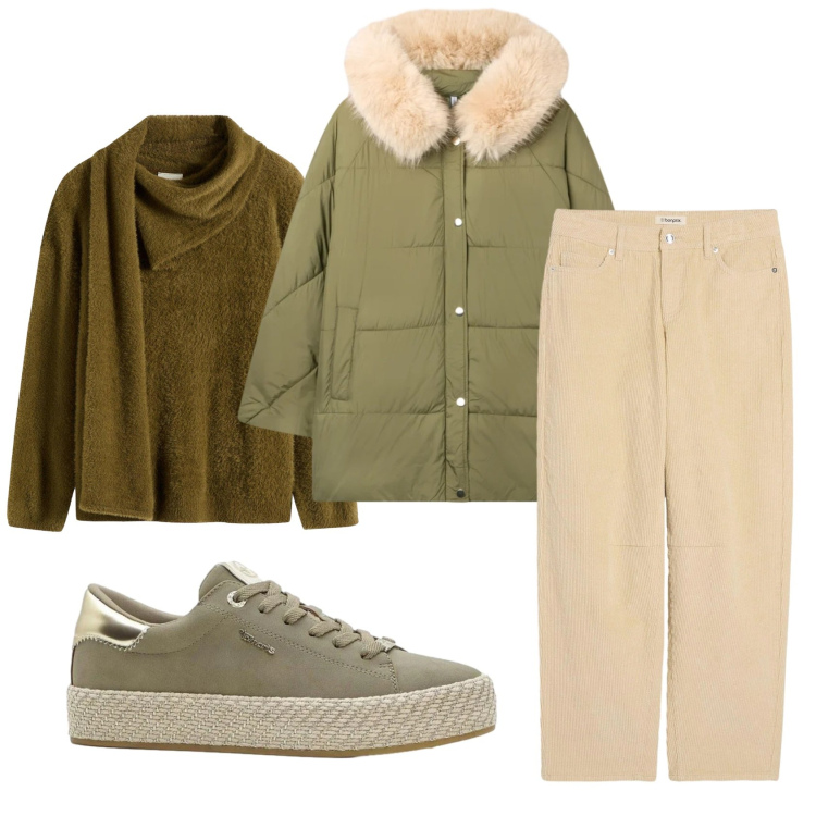 Outfit donna - Total look #2358055. Stile Basic per Tutti i giorni. Abbinamento con sneakers, pantaloni, maglieria, piumini.