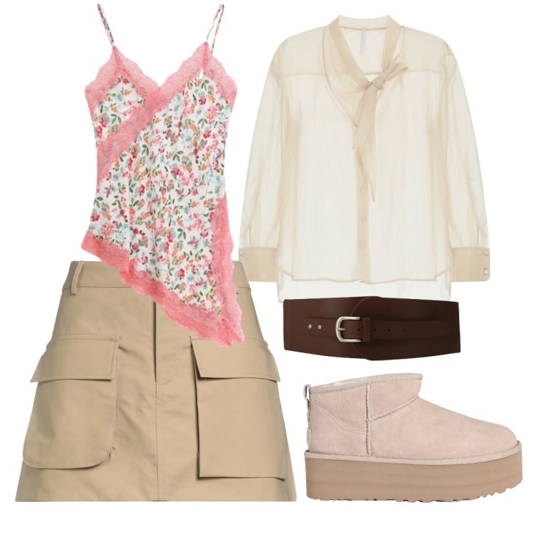 Outfit donna - Vado dalla Manu. Stile Trendy per Tutti i giorni. Abbinamento con stivaletti, minigonne, canottiere, camicie, cinture.