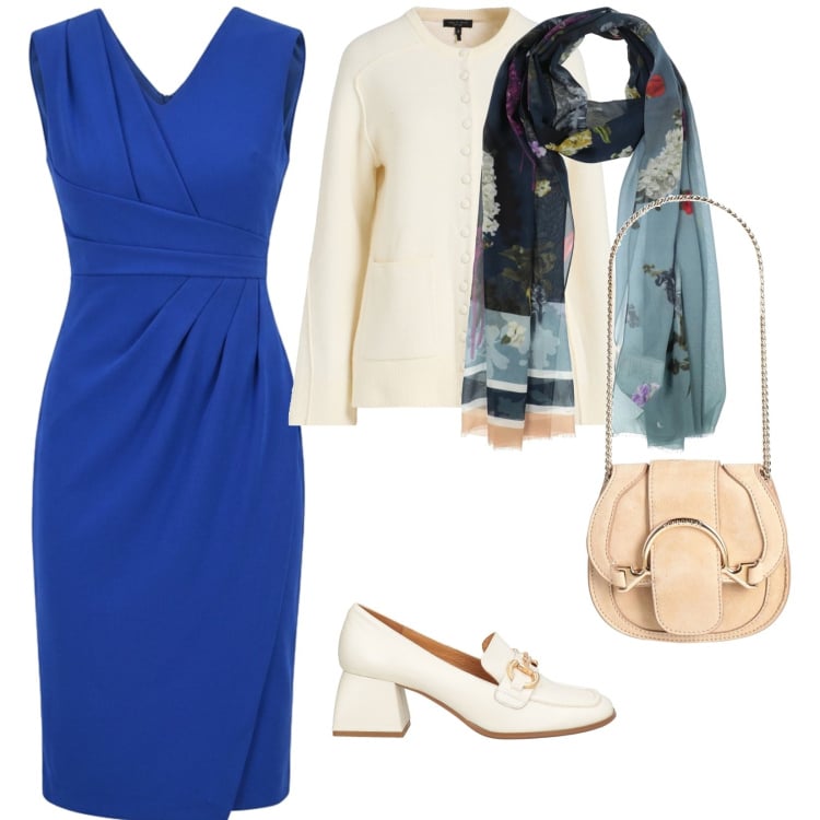 Outfit donna - Festa di laurea. per Cerimonia. Abbinamento con cardigans, marsupi, mocassini, sciarpe, vestiti midi/longuette.